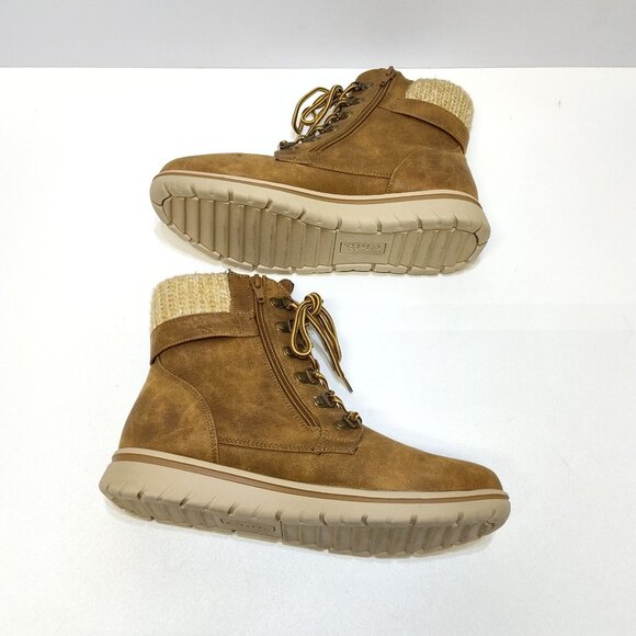 Cliffs White Mountain Ankle Boots Hearty Women's 10M Rustic Lace Up Side Zipper - Picture 10 of 12